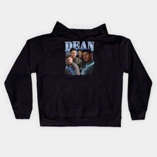 Dean Winchester Retro Collage Kids Hoodie